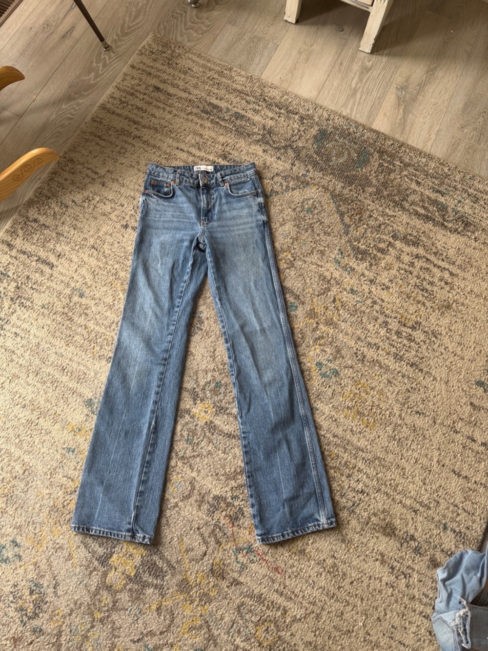 Zara Women's Light Blue Flare Jeans